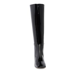 Aeyde Black Patent leather Tove Knee High Boot size 41  /US 10